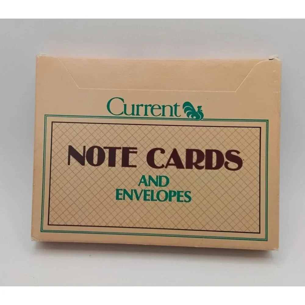 Vintage 12 Current Petite Patterns Note Cards & Envelopes 4 Designs 1986 4442-8
